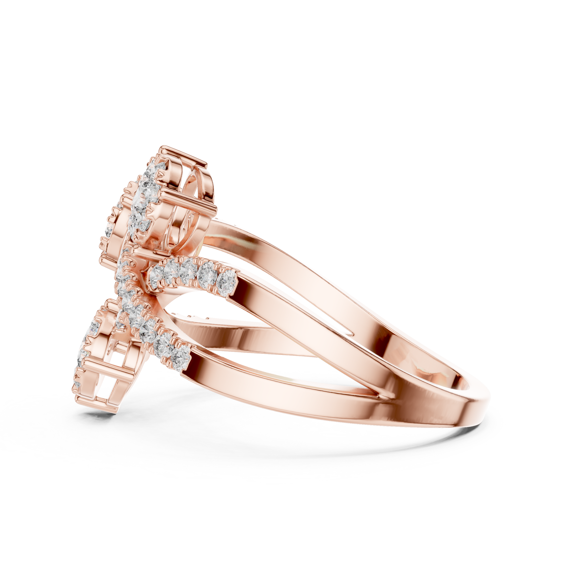 Round Halo Lab Grown Diamond Ring