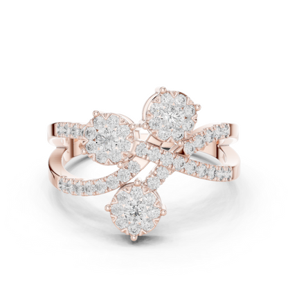 Round Halo Lab Grown Diamond Ring