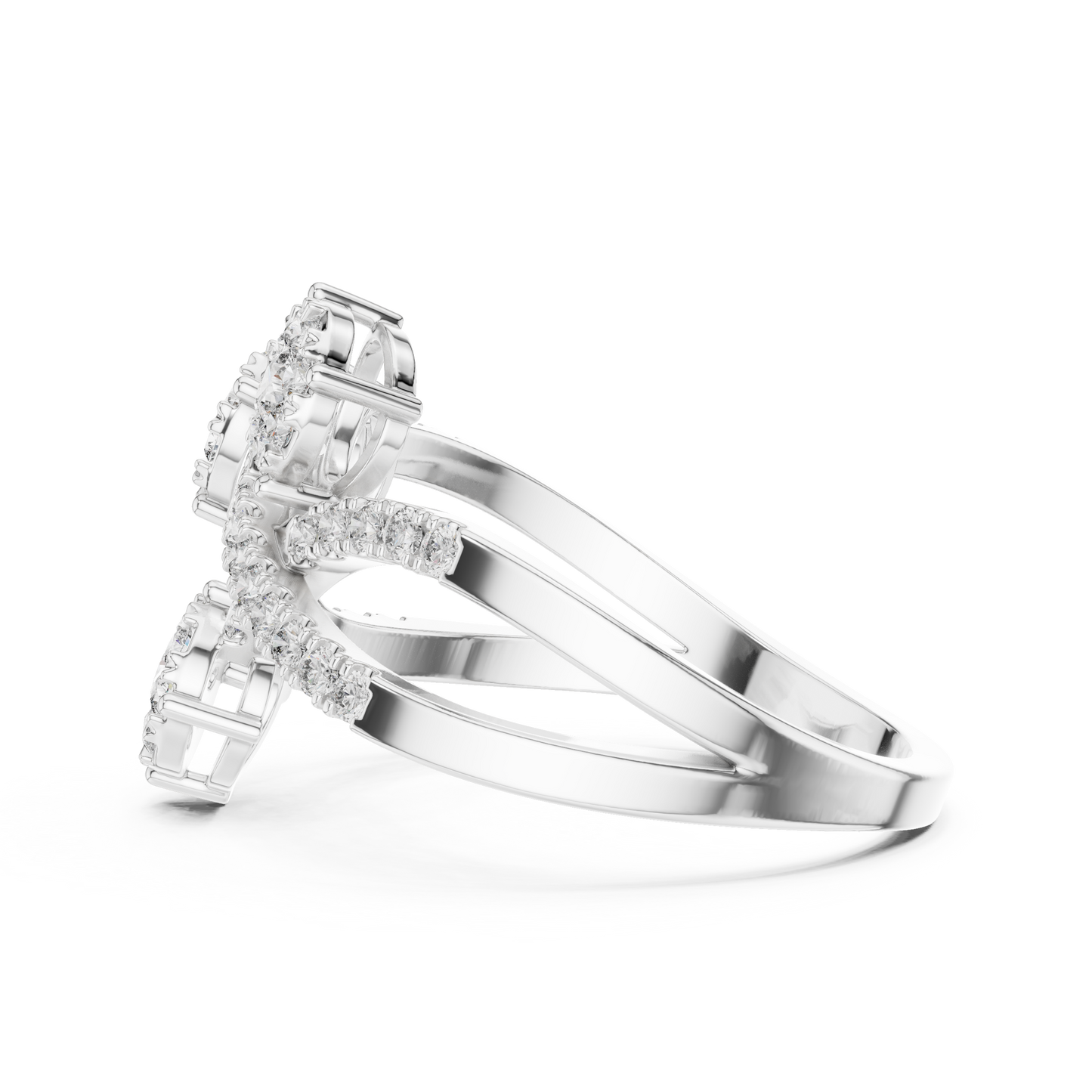 Round Halo Lab Grown Diamond Ring