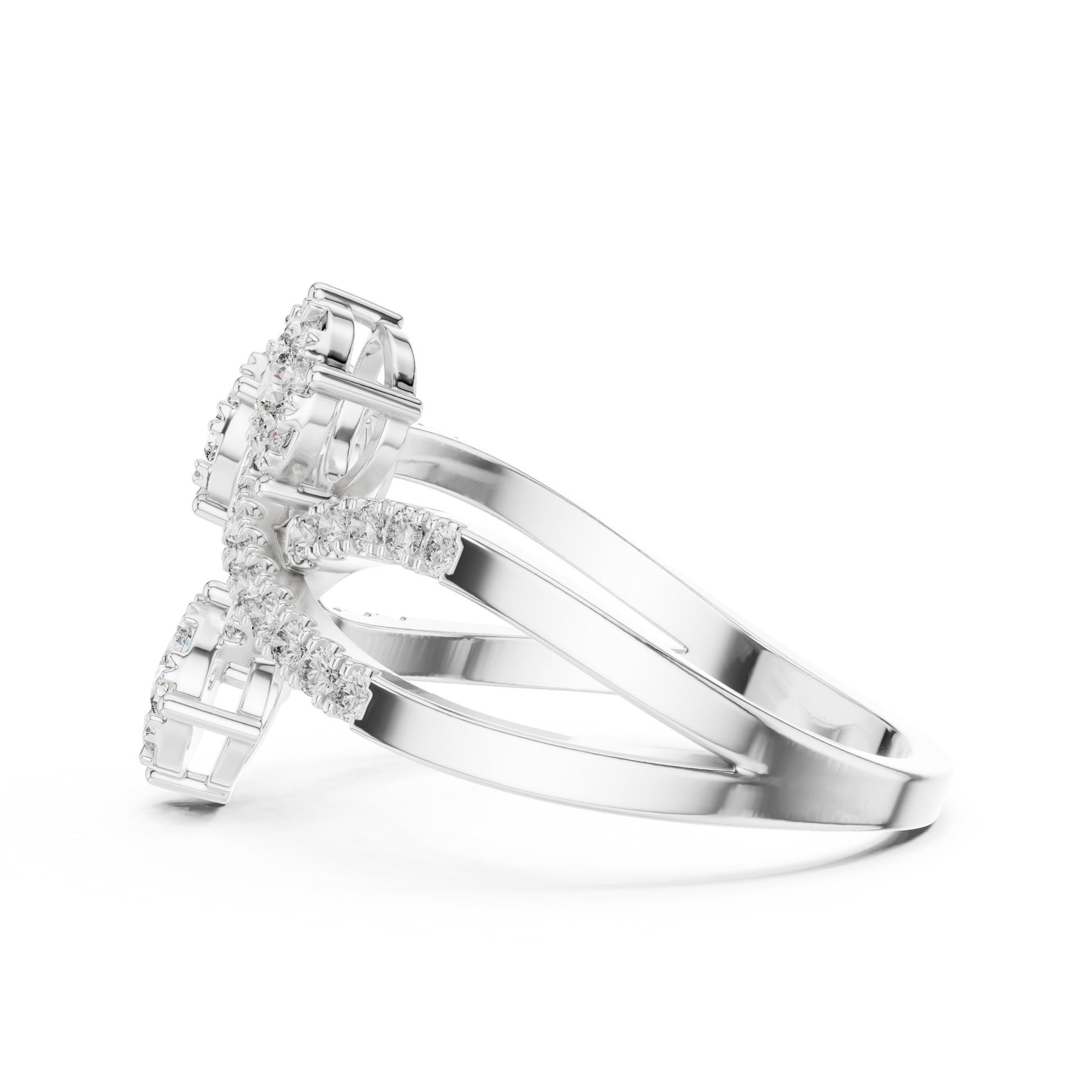 Round Halo Lab Grown Diamond Ring