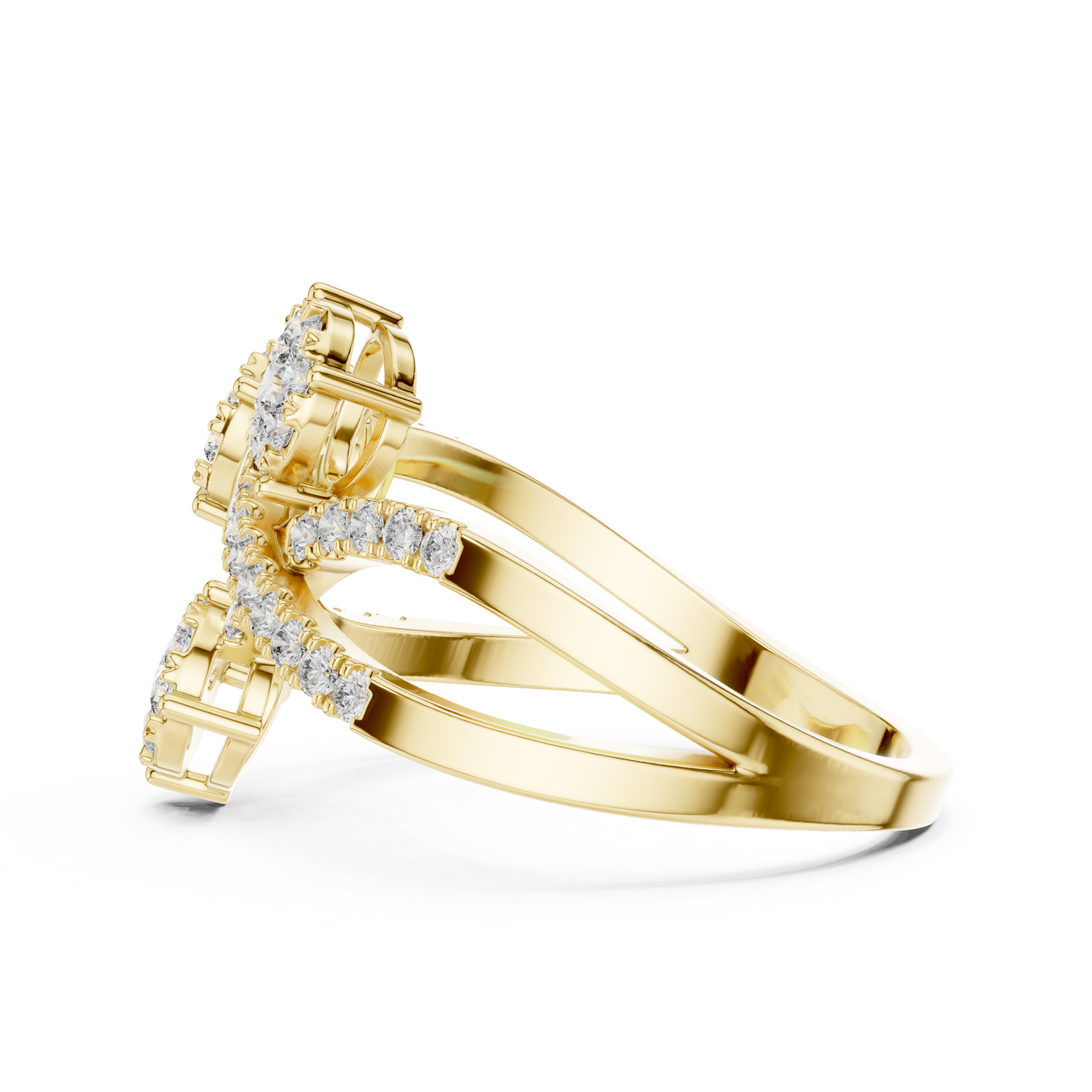 Round Halo Lab Grown Diamond Ring