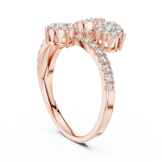 Round Halo Lab Grown Diamond Ring
