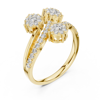 Round Halo Lab Grown Diamond Ring