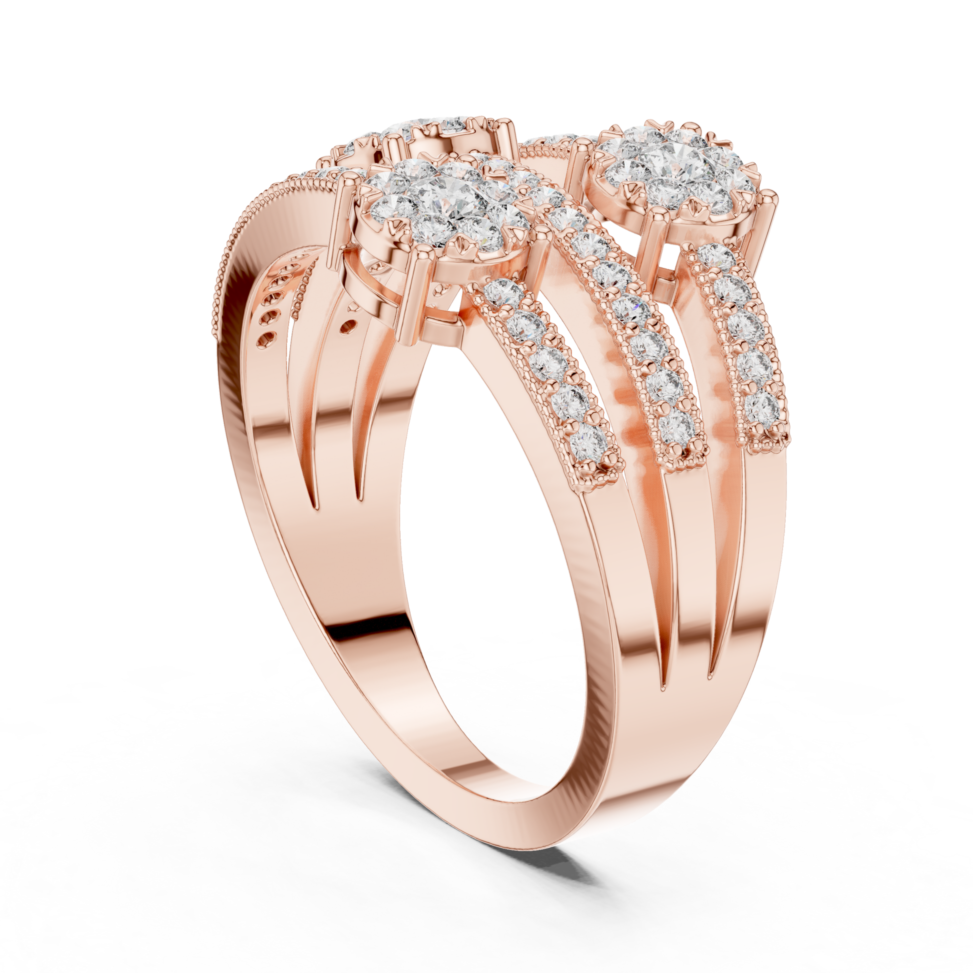 Mixed Shape Lab Grown Diamond Halo Ring