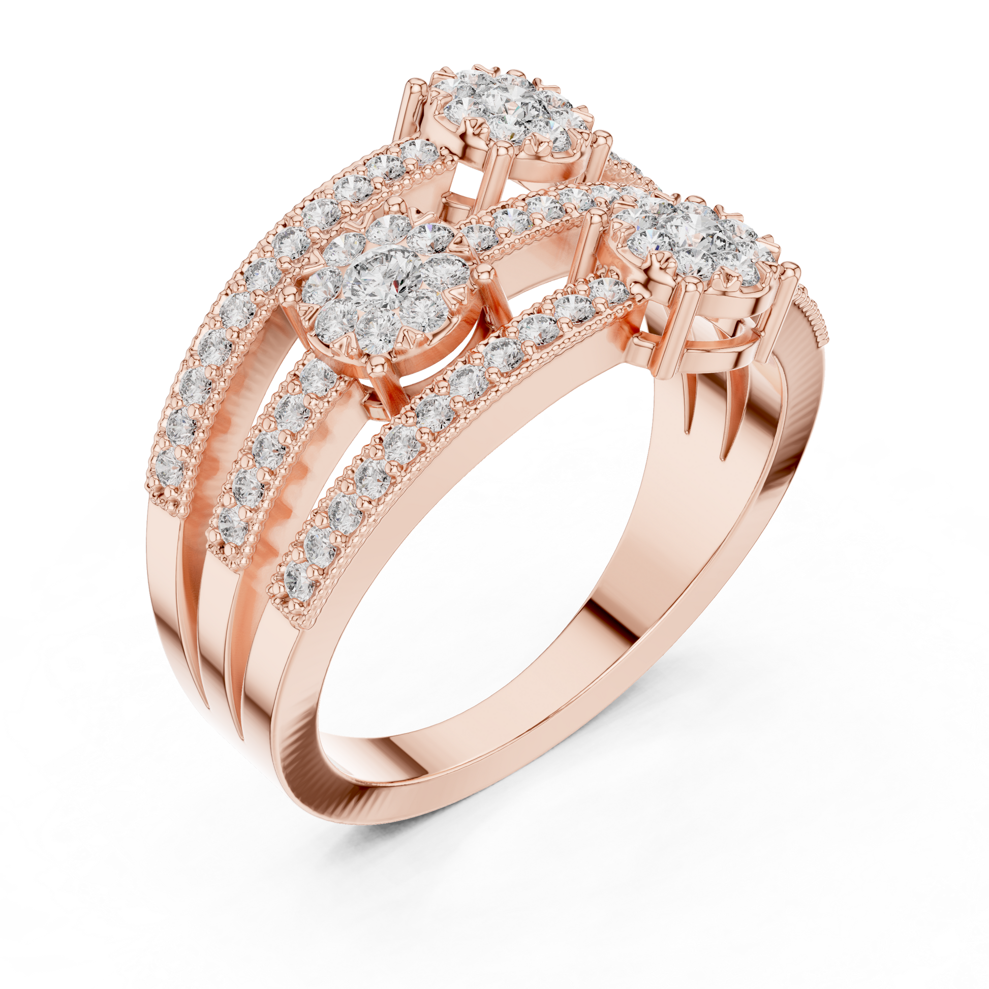 Mixed Shape Lab Grown Diamond Halo Ring