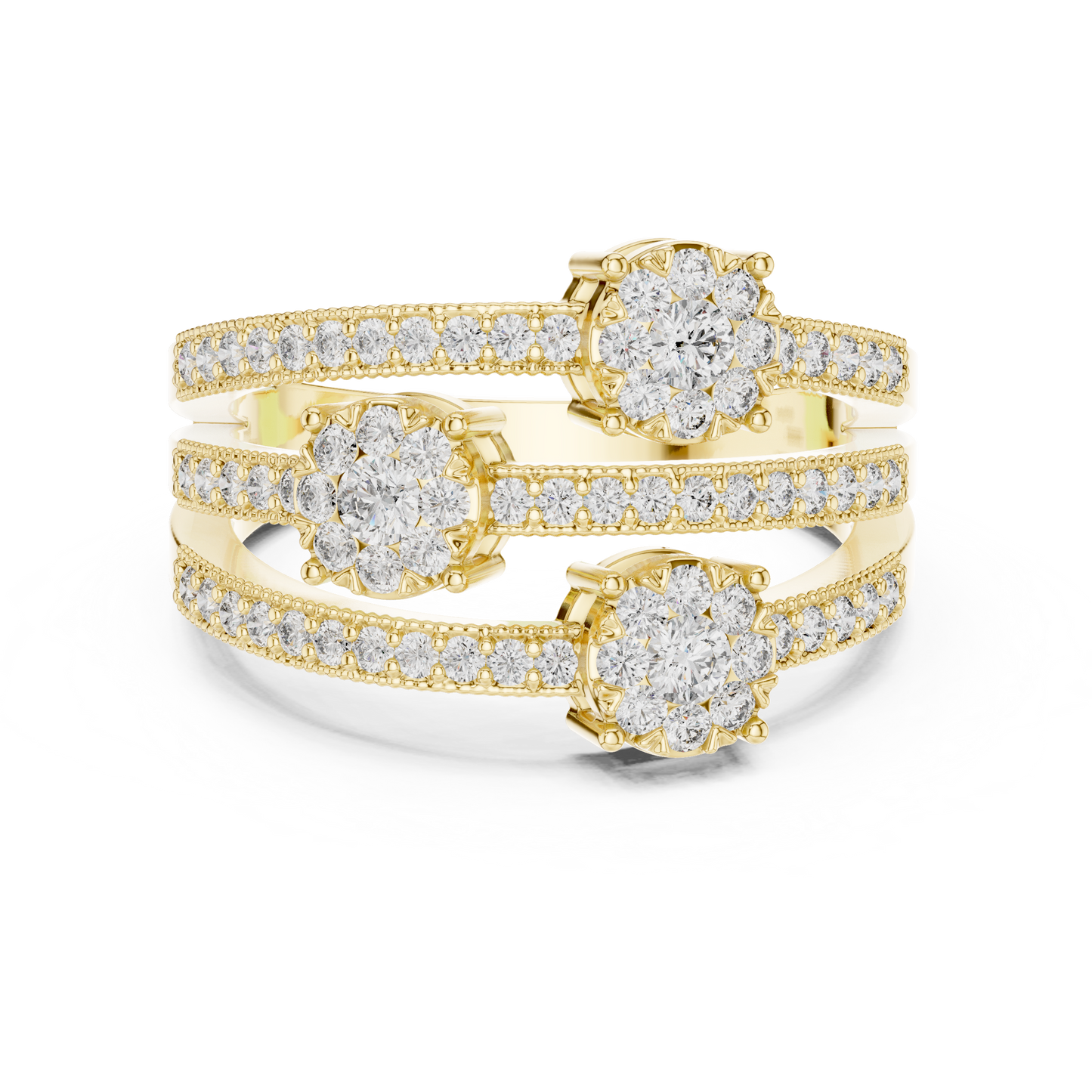 Mixed Shape Lab Grown Diamond Halo Ring