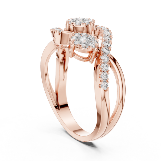 Round Halo Lab Grown Diamond Ring