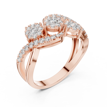 Round Halo Lab Grown Diamond Ring