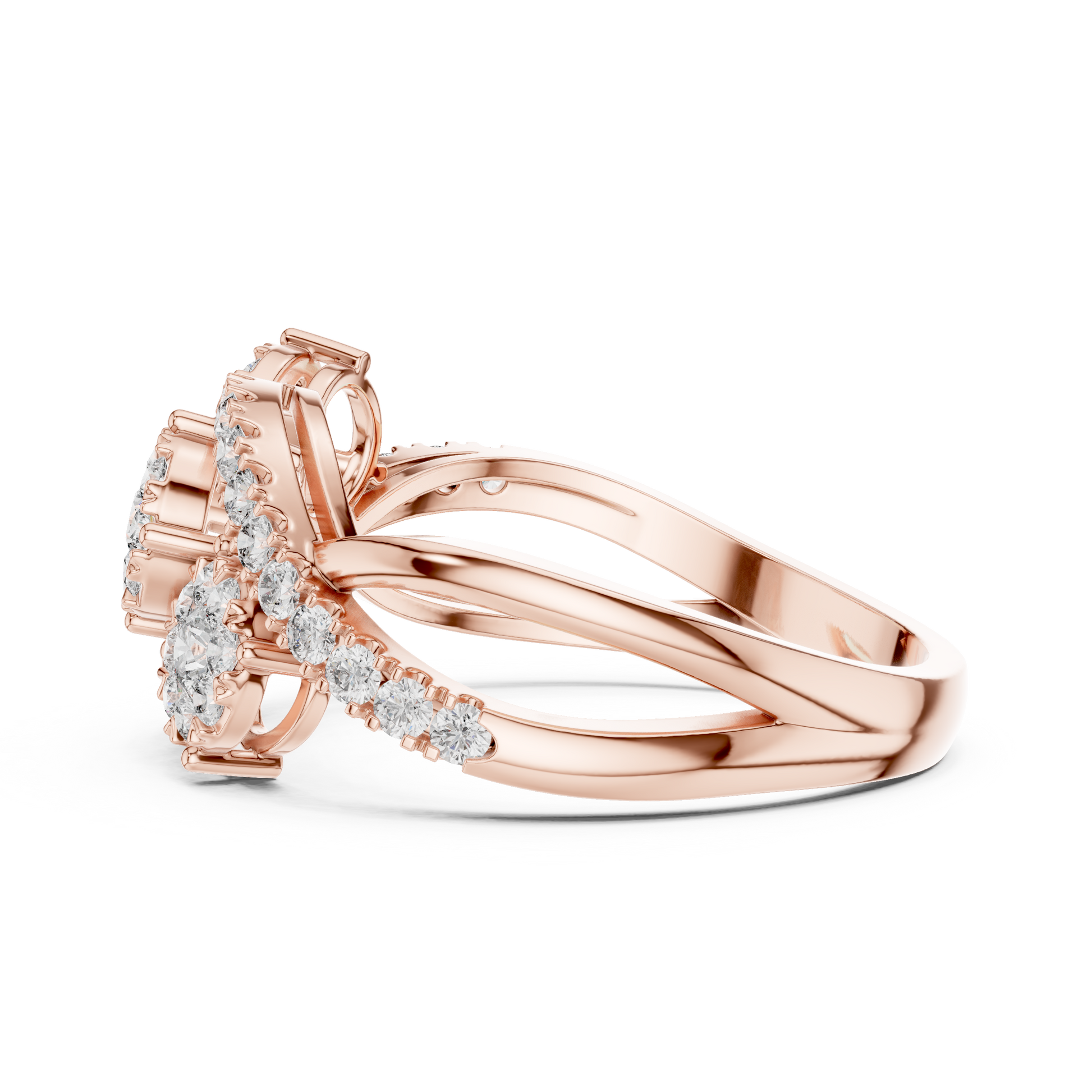 Round Halo Lab Grown Diamond Ring