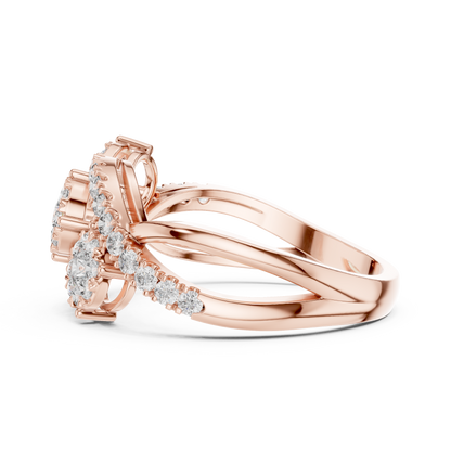 Round Halo Lab Grown Diamond Ring