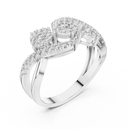 Round Halo Lab Grown Diamond Ring