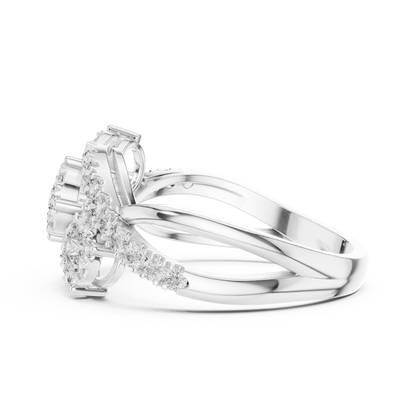 Round Halo Lab Grown Diamond Ring