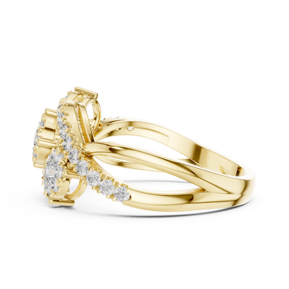 Round Halo Lab Grown Diamond Ring