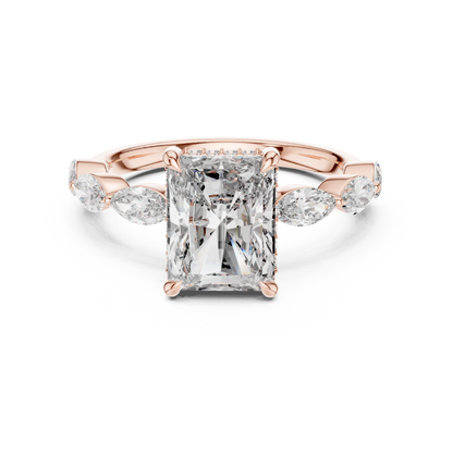 Mixed Shape Lab Grown Diamond Side Stone Ring
