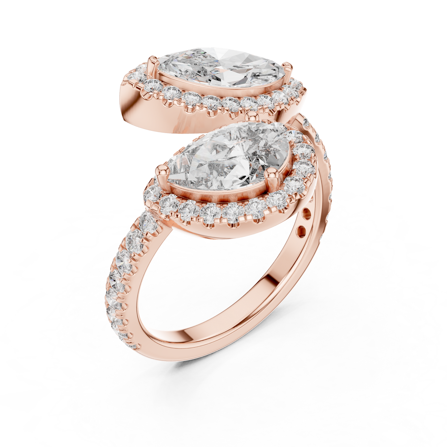 Mixed Shape Lab Grown Diamond Halo Ring