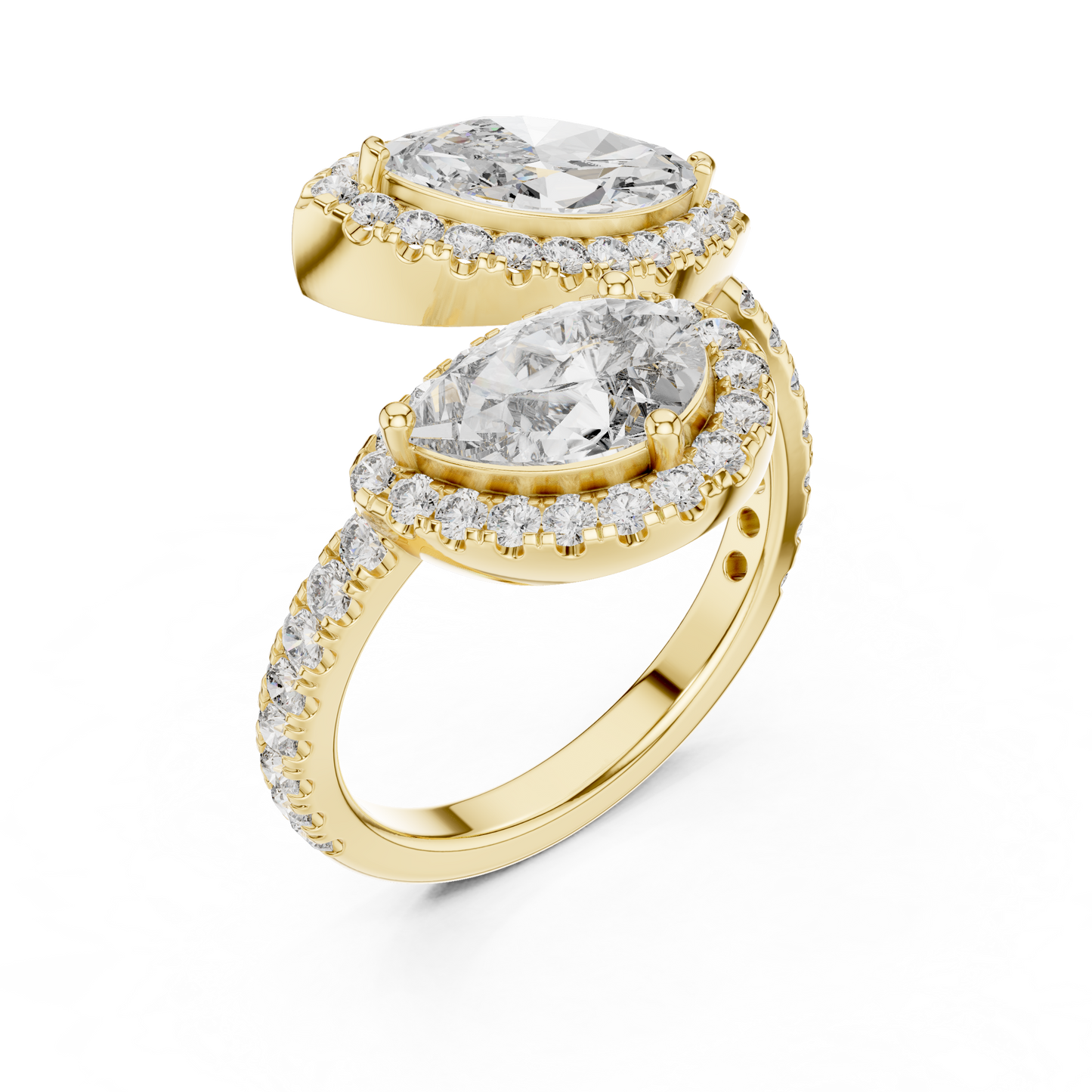 Mixed Shape Lab Grown Diamond Halo Ring