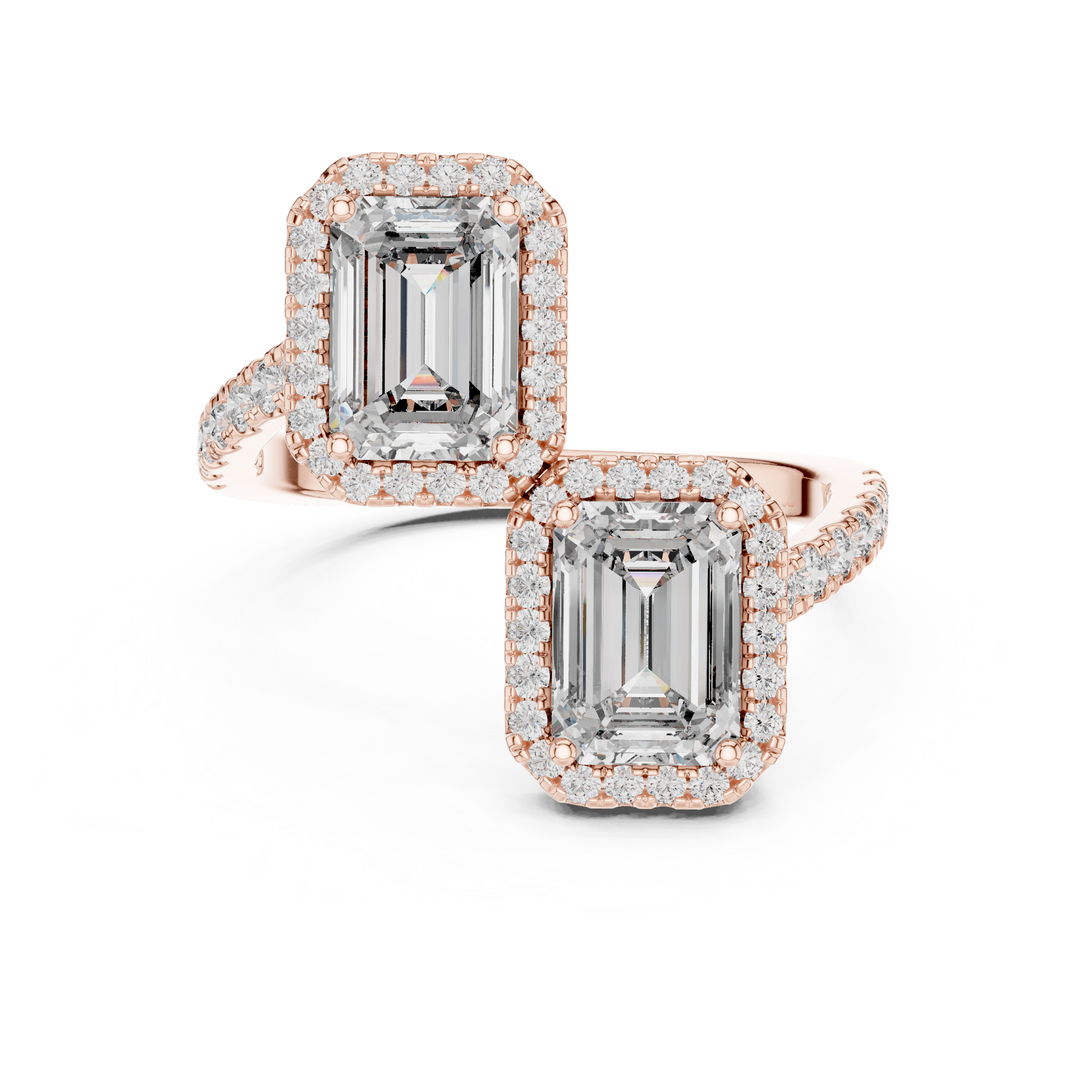 Mixed Shape Lab Grown Diamond Halo Ring