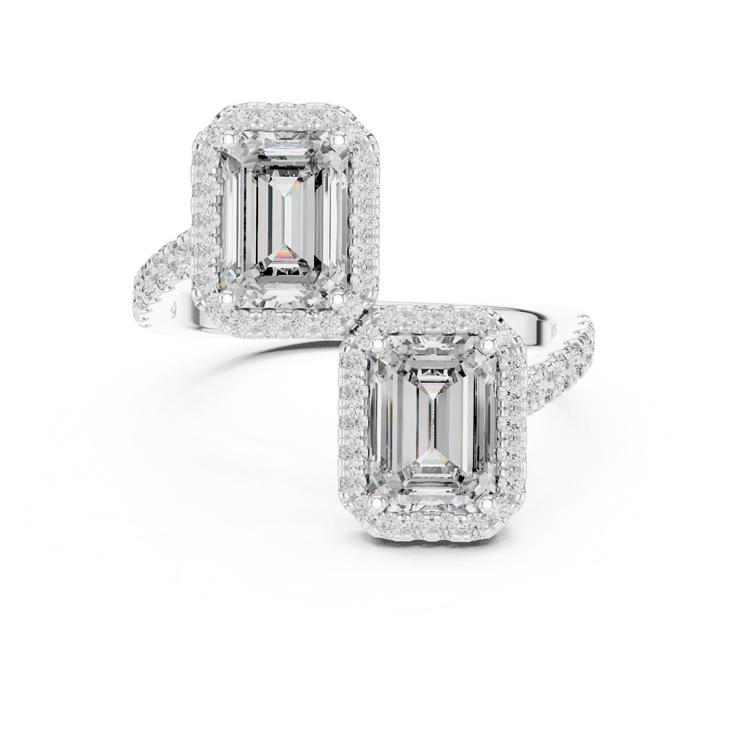 Mixed Shape Lab Grown Diamond Halo Ring
