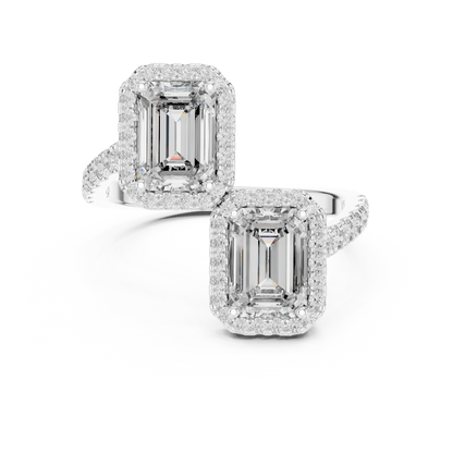 Mixed Shape Lab Grown Diamond Halo Ring