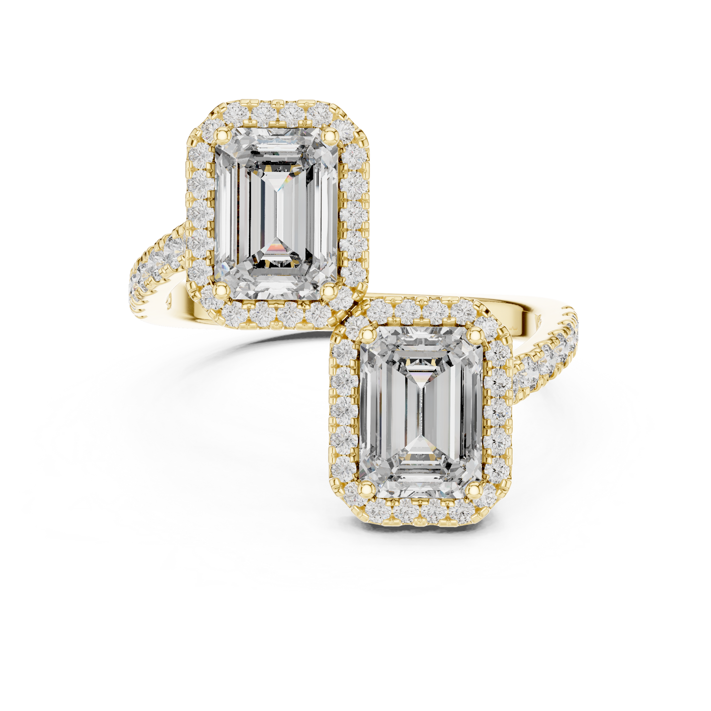Mixed Shape Lab Grown Diamond Halo Ring