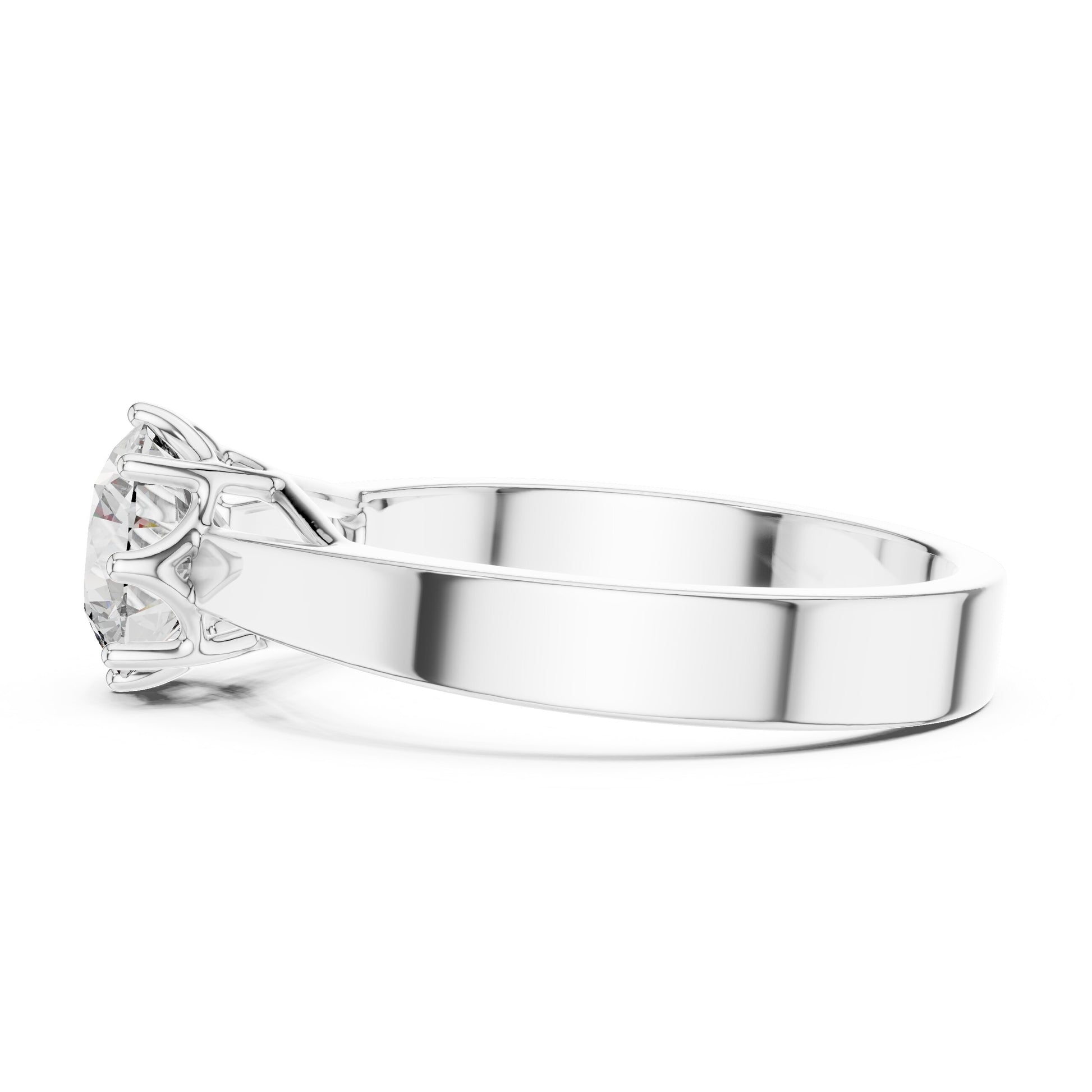 Round Solitaire Lab Grown Diamond Ring