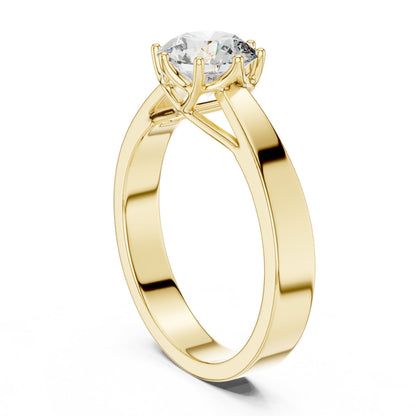 Round Solitaire Lab Grown Diamond Ring
