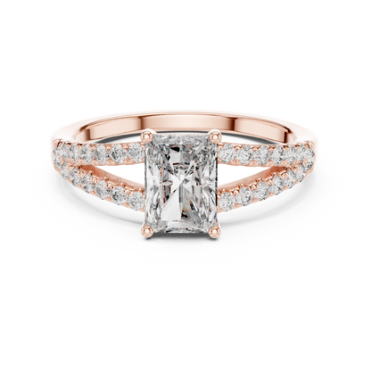 Mixed Shape Lab Grown Diamond Side Stone Ring