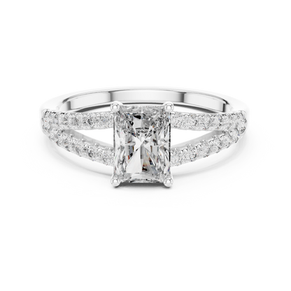 Mixed Shape Lab Grown Diamond Side Stone Ring