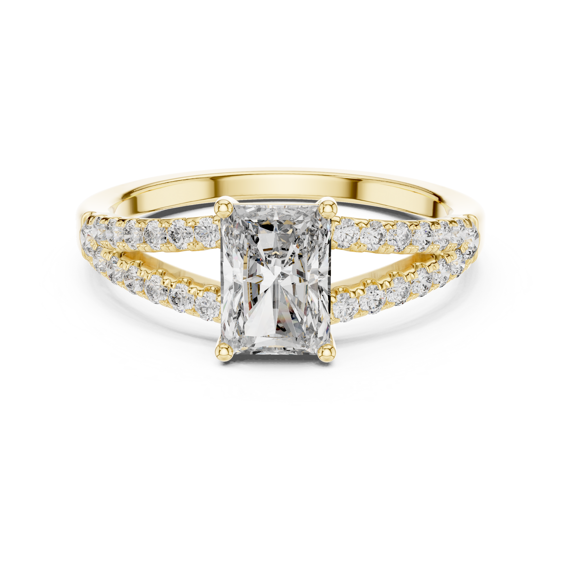 Mixed Shape Lab Grown Diamond Side Stone Ring