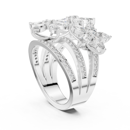 Mixed Shape Lab Grown Diamond Halo Ring