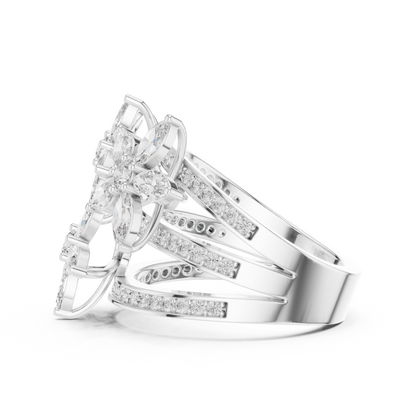 Mixed Shape Lab Grown Diamond Halo Ring