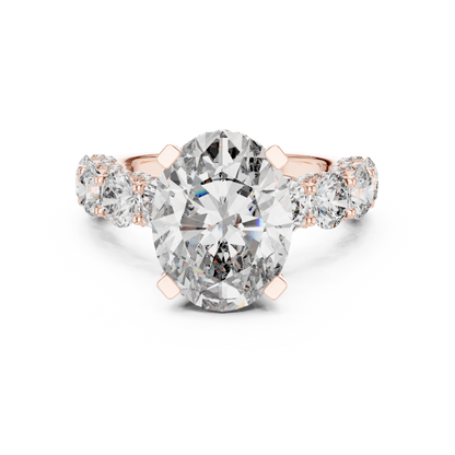 Mixed Shape Lab Grown Diamond Halo Ring