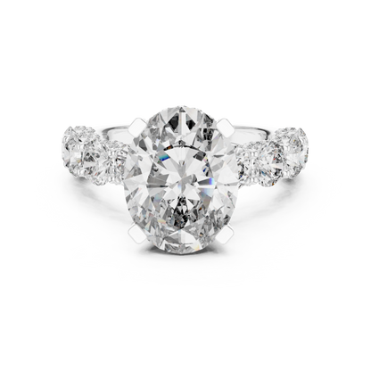 Mixed Shape Lab Grown Diamond Halo Ring