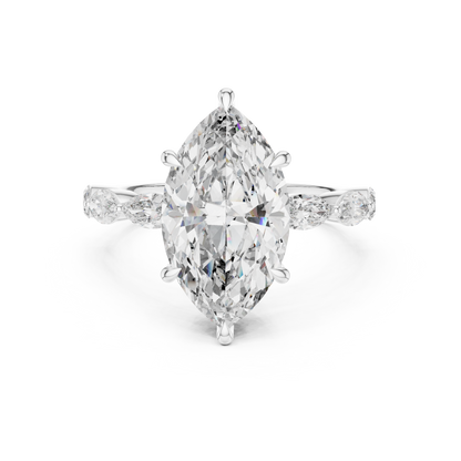 Mixed Shape Lab Grown Diamond Side Stone Ring