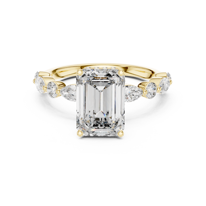 Mixed Shape Lab Grown Diamond Side Stone Ring