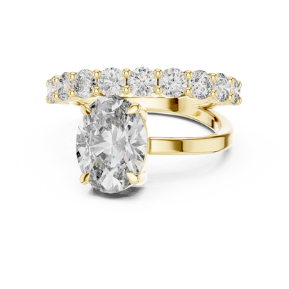 Mixed Shape Lab Grown Diamond Side Stone Ring