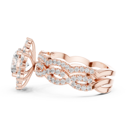 Round Halo Lab Grown Diamond Ring