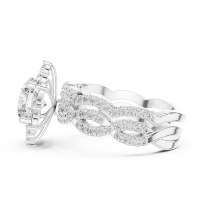 Round Halo Lab Grown Diamond Ring