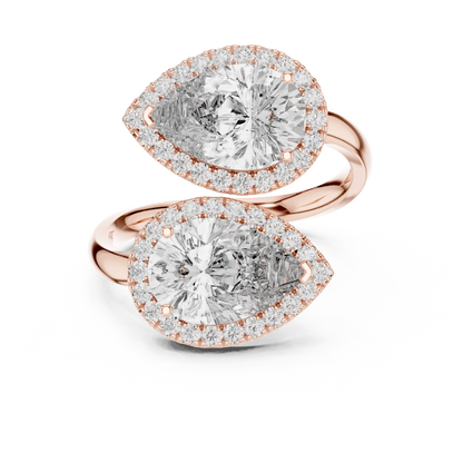 Round Halo Lab Grown Diamond Ring