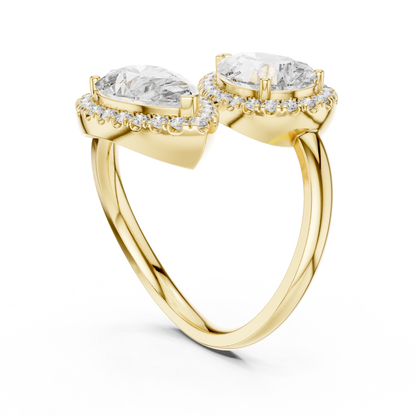 Round Halo Lab Grown Diamond Ring