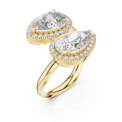 Round Halo Lab Grown Diamond Ring