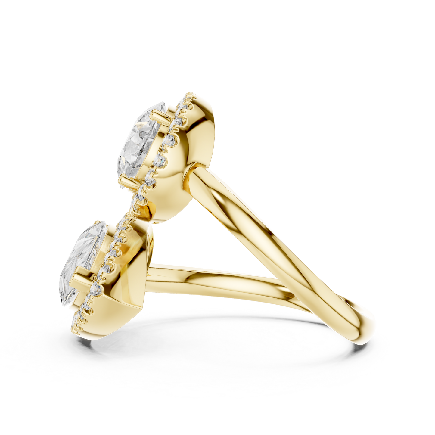 Round Halo Lab Grown Diamond Ring