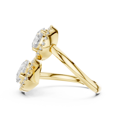 Round Halo Lab Grown Diamond Ring
