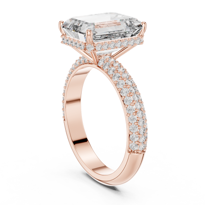 Mixed Shape Lab Grown Diamond Halo Ring