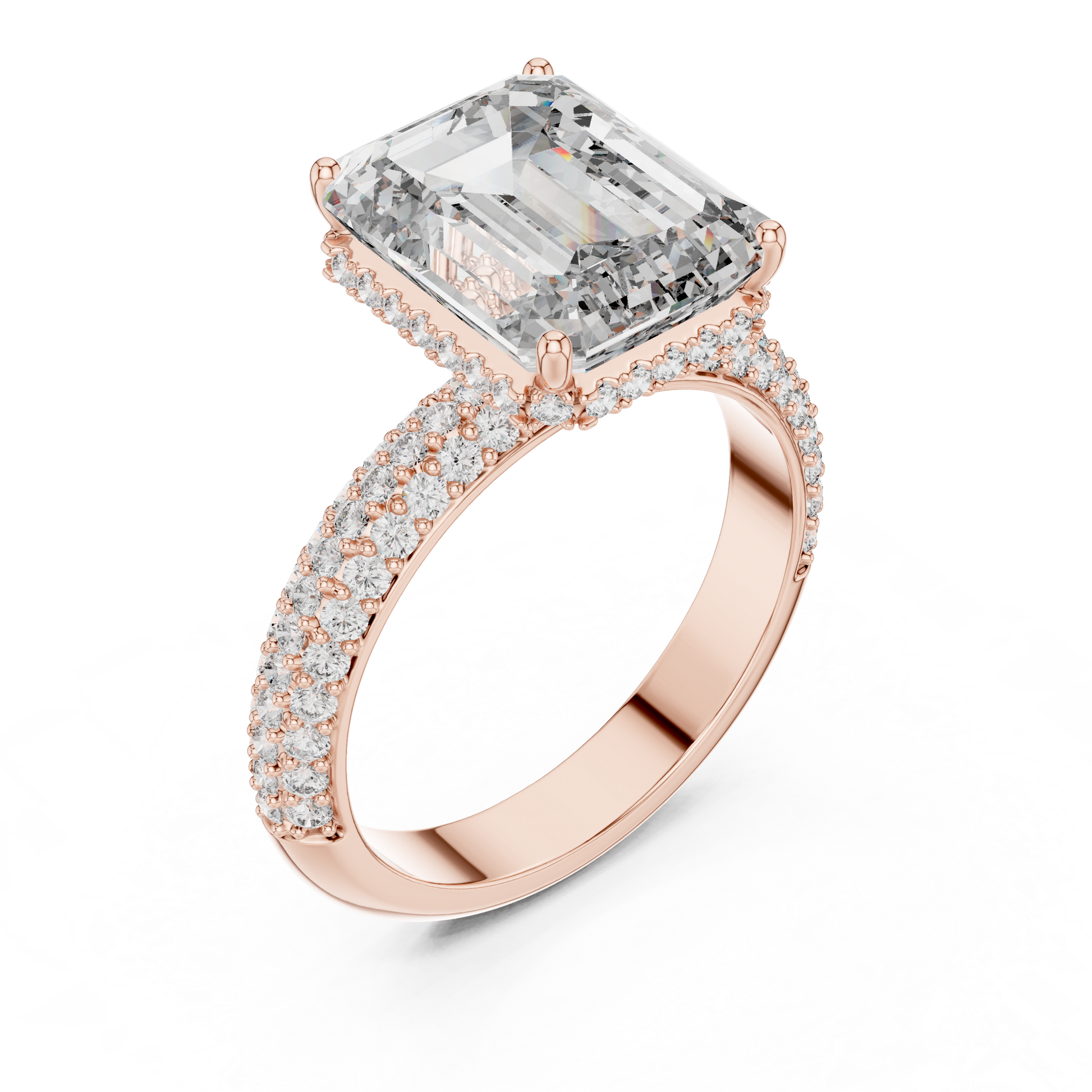 Mixed Shape Lab Grown Diamond Halo Ring