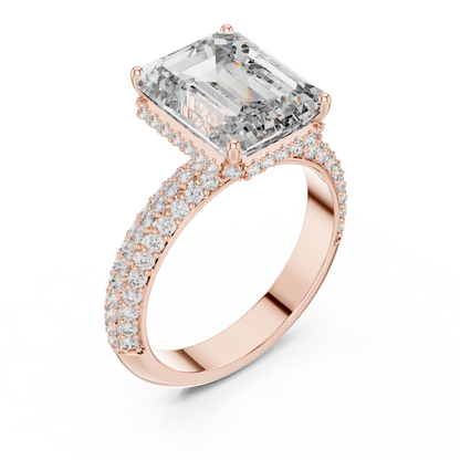Mixed Shape Lab Grown Diamond Halo Ring