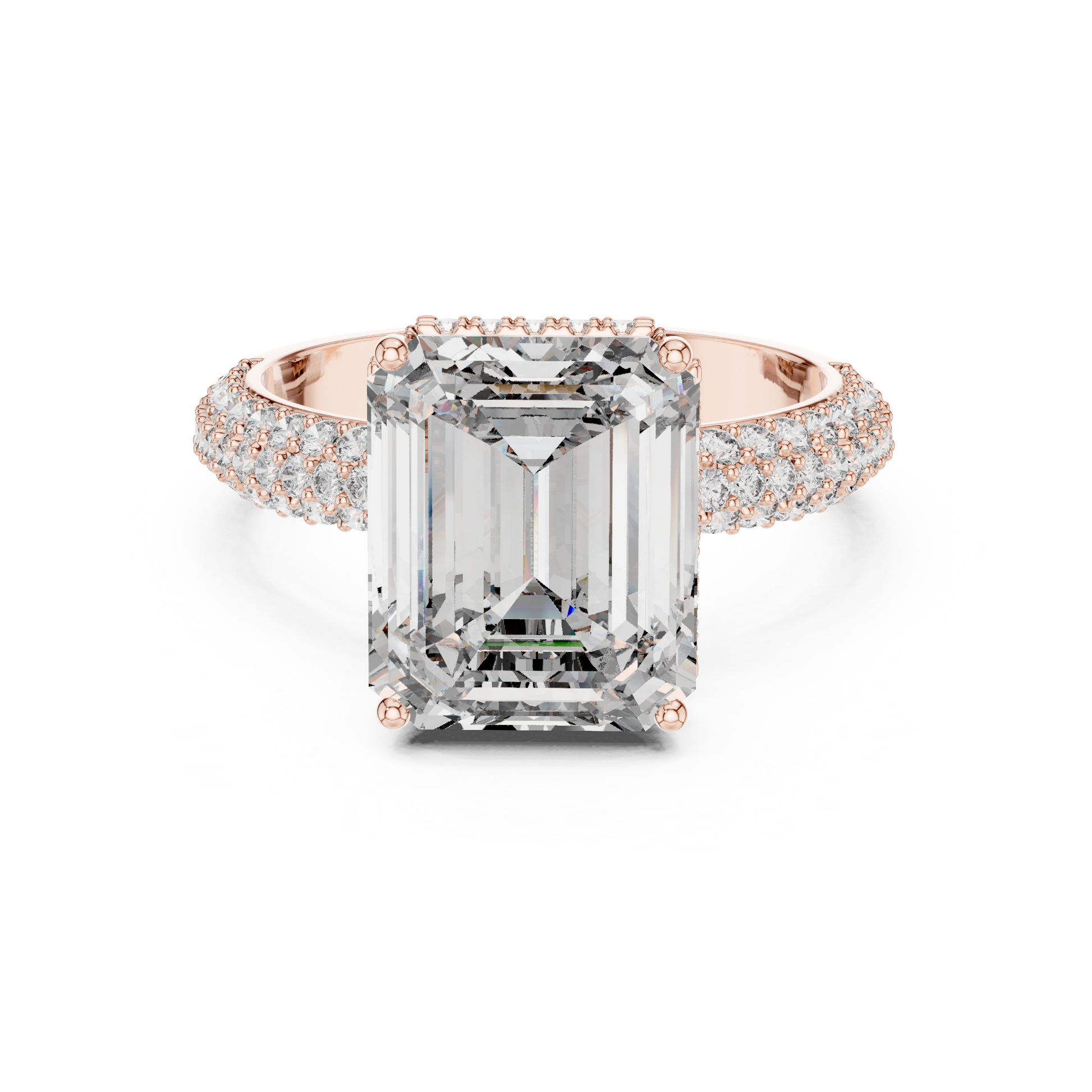 Mixed Shape Lab Grown Diamond Halo Ring