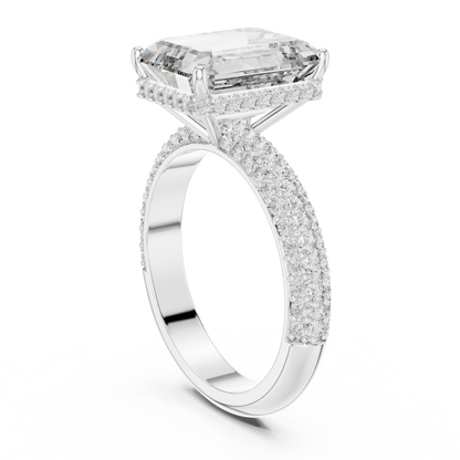 Mixed Shape Lab Grown Diamond Halo Ring