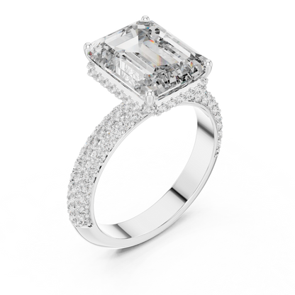 Mixed Shape Lab Grown Diamond Halo Ring