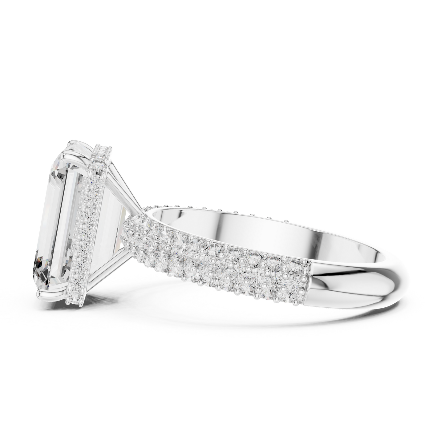 Mixed Shape Lab Grown Diamond Halo Ring